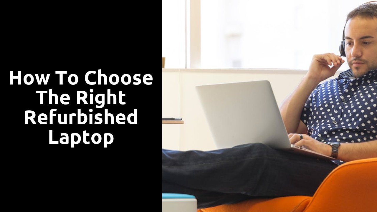 How to Choose the Right Refurbished Laptop