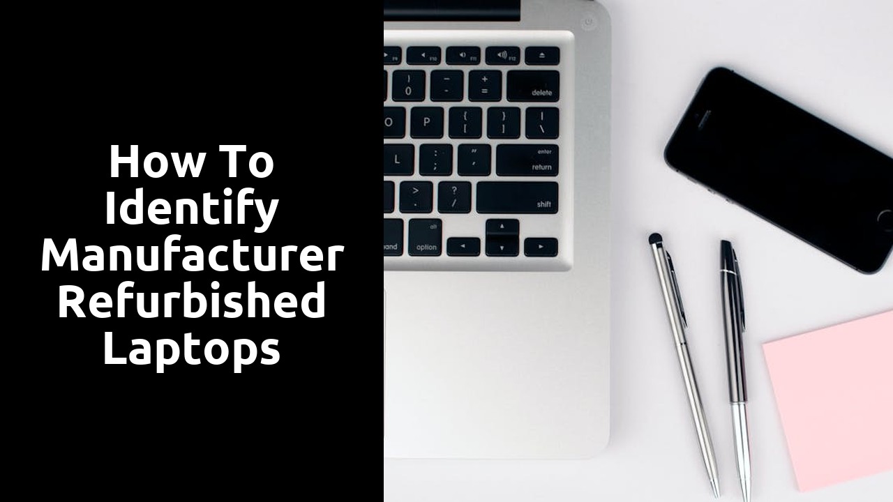 How to Identify Manufacturer Refurbished Laptops