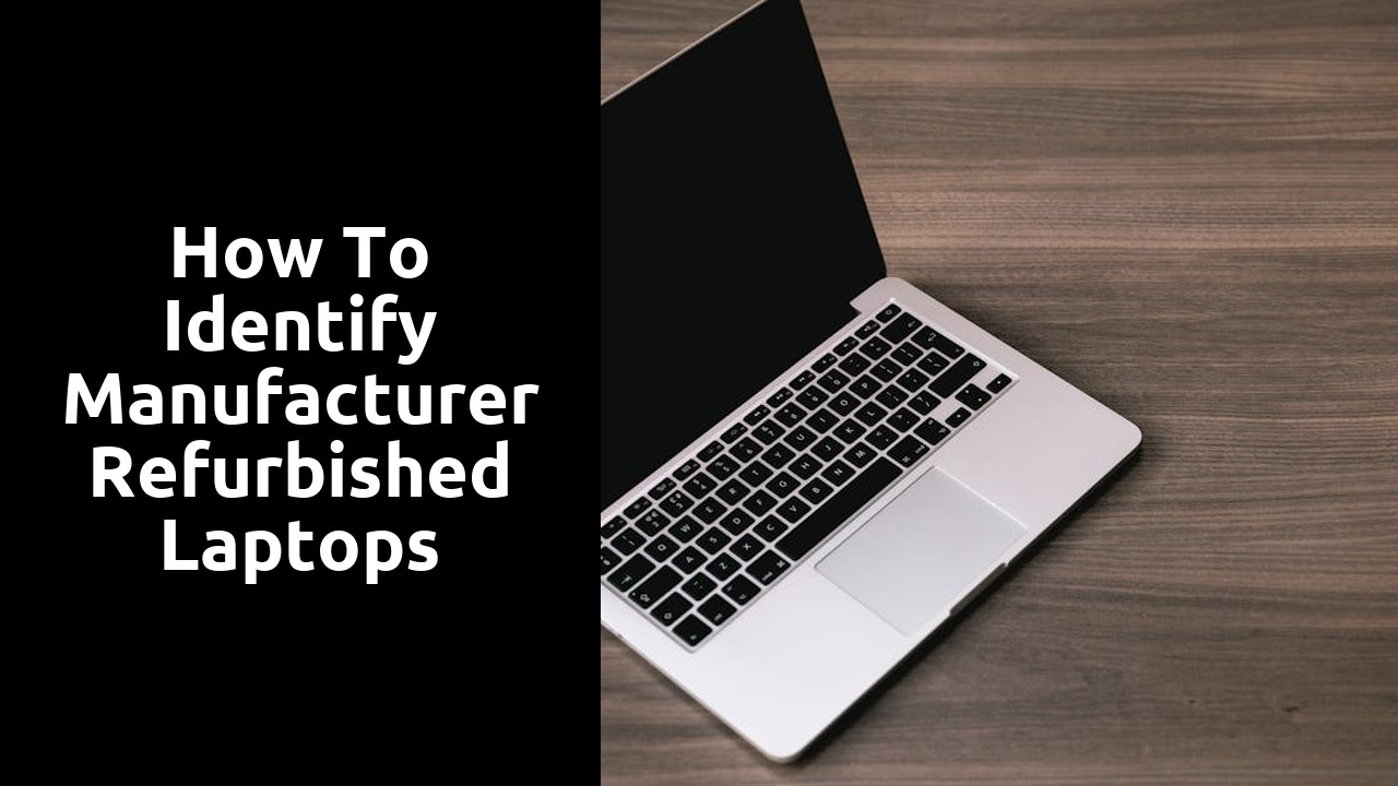 How to Identify Manufacturer Refurbished Laptops