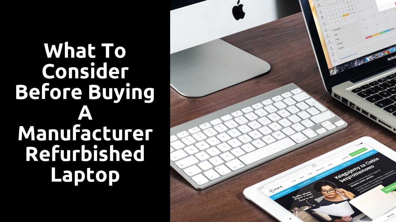 What to Consider Before Buying a Manufacturer Refurbished Laptop
