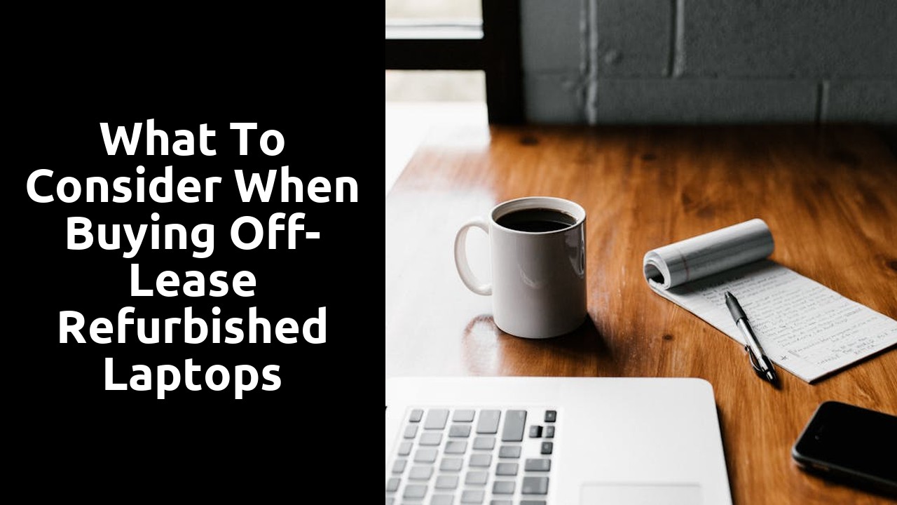 What to Consider When Buying Off-Lease Refurbished Laptops