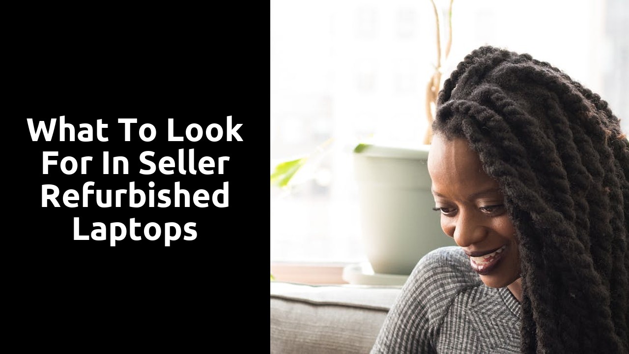 What to Look for in Seller Refurbished Laptops